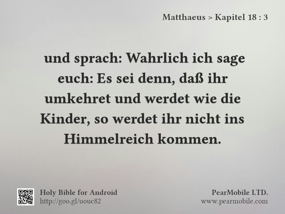 Matthaeus, Kapitel 18:3